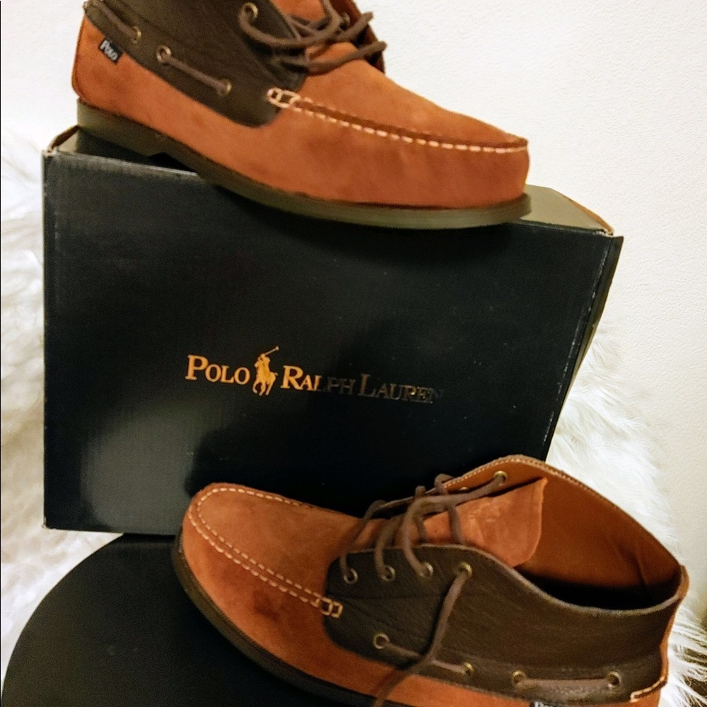 EUC RALPH LAUREN POLO MENS SHOES SIZE 12 with box